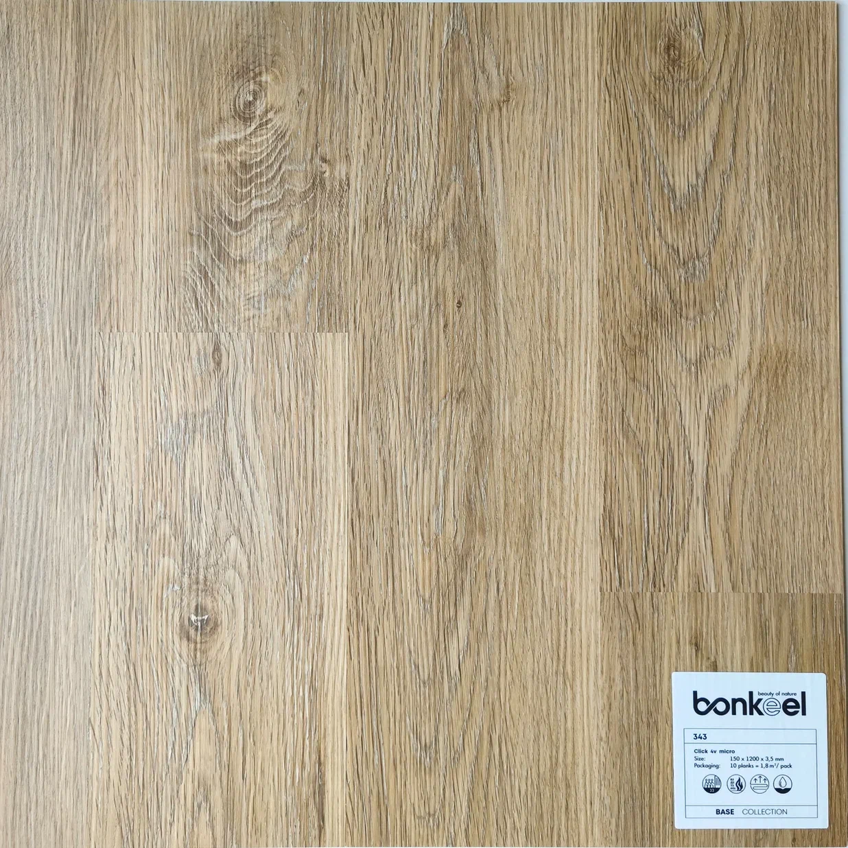 Плитка ПВХ "Bonkeel" Base New 343 (1220*150*3,5 мм) — купить в Ростове-на-Дону