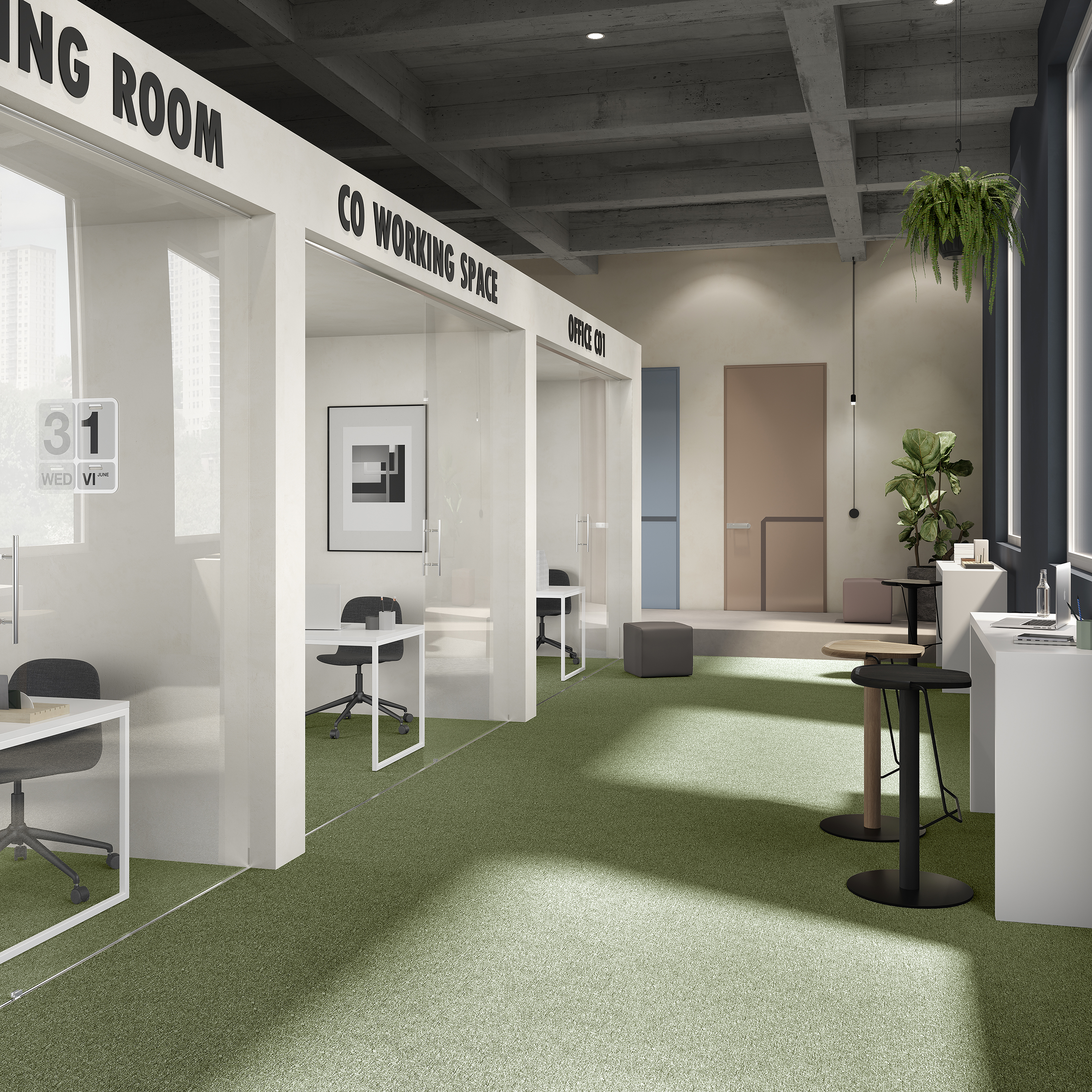 Ковровая плитка Medusa Tile 21 (500*500*5 мм) — купить в Ростове-на-Дону