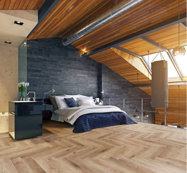 Виниловый ламинат SPC "Cronafloor" Herringbone Дуб Монпелье (640*128*4,5 мм) — купить в Ростове-на-Дону