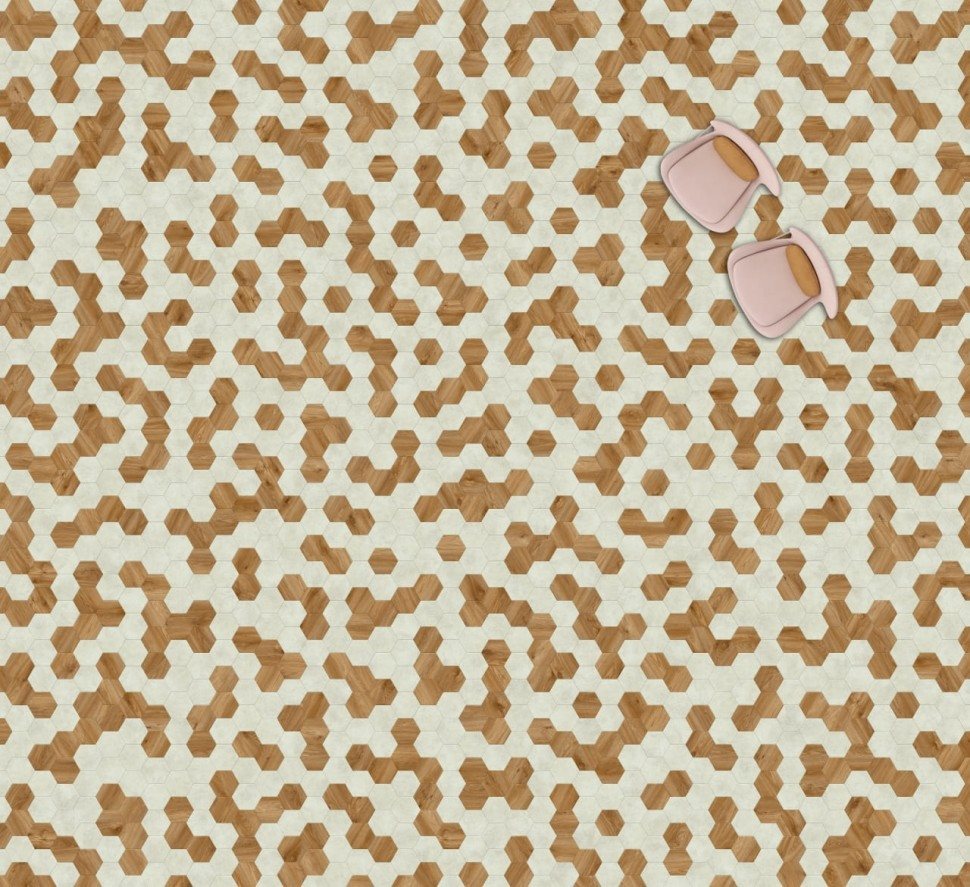 Виниловая плитка "Moduleo" Moods Hexagon 322 (226,32*196*2,5 мм) — купить в Ростове-на-Дону