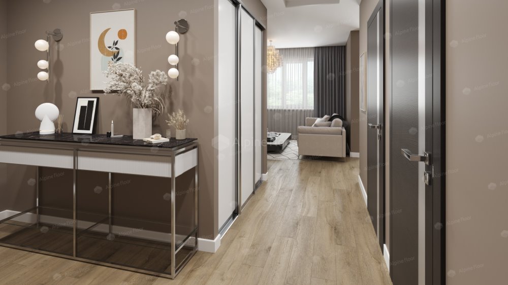 SPC Ламинат "Alpine Floor" Дуб млечный (1524*180*8 мм) — купить в Ростове-на-Дону