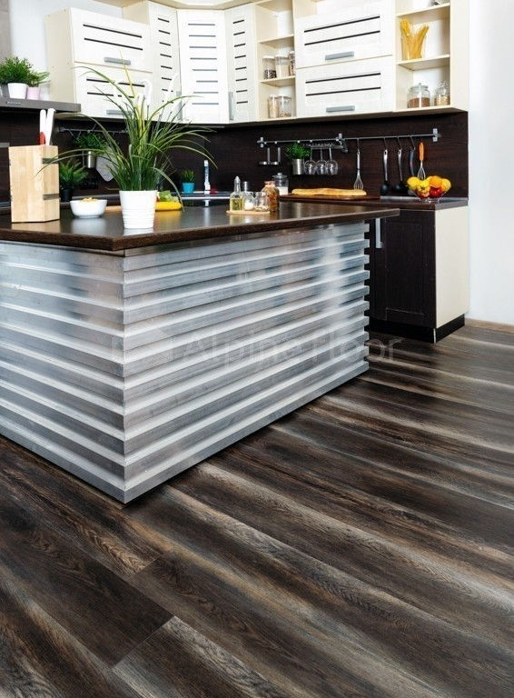 Кварцвиниловая плитка "Alpine Floor" Орех Темный  (1219*184*2мм) — купить в Ростове-на-Дону