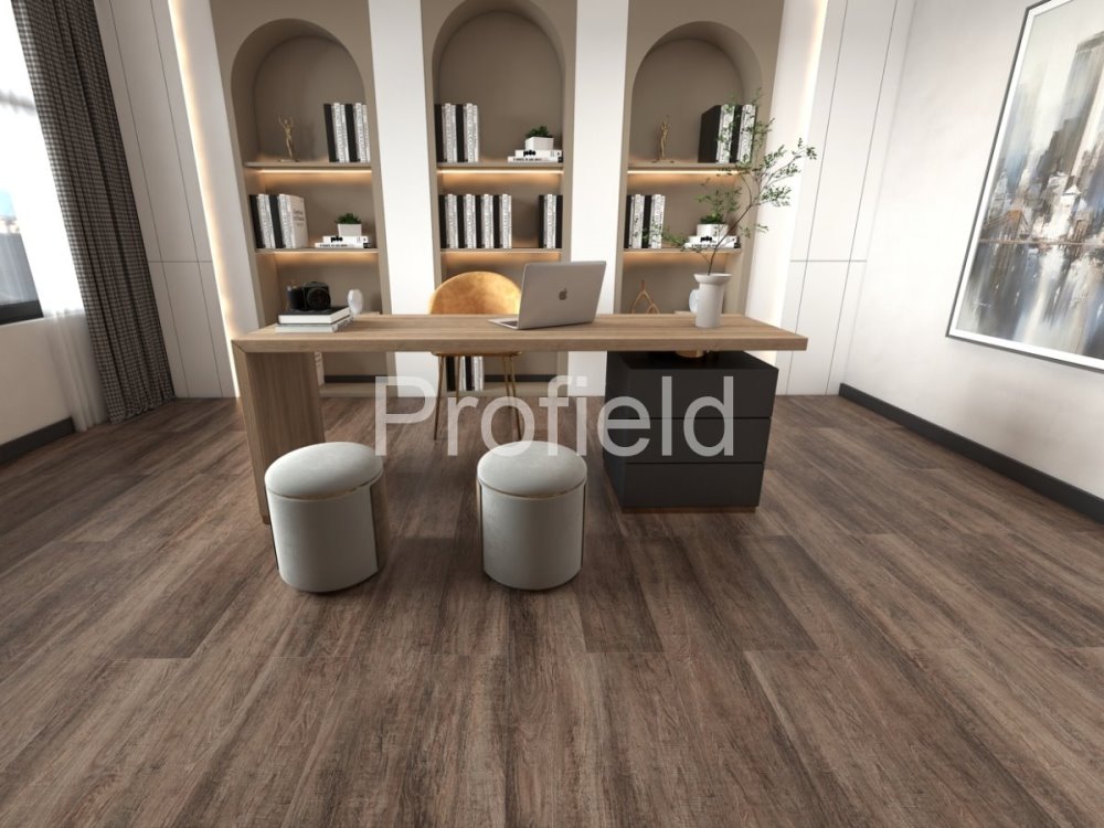 HSPC ламинат "Profield" Дуб темный (1200*228*5,5 мм) — купить в Ростове-на-Дону