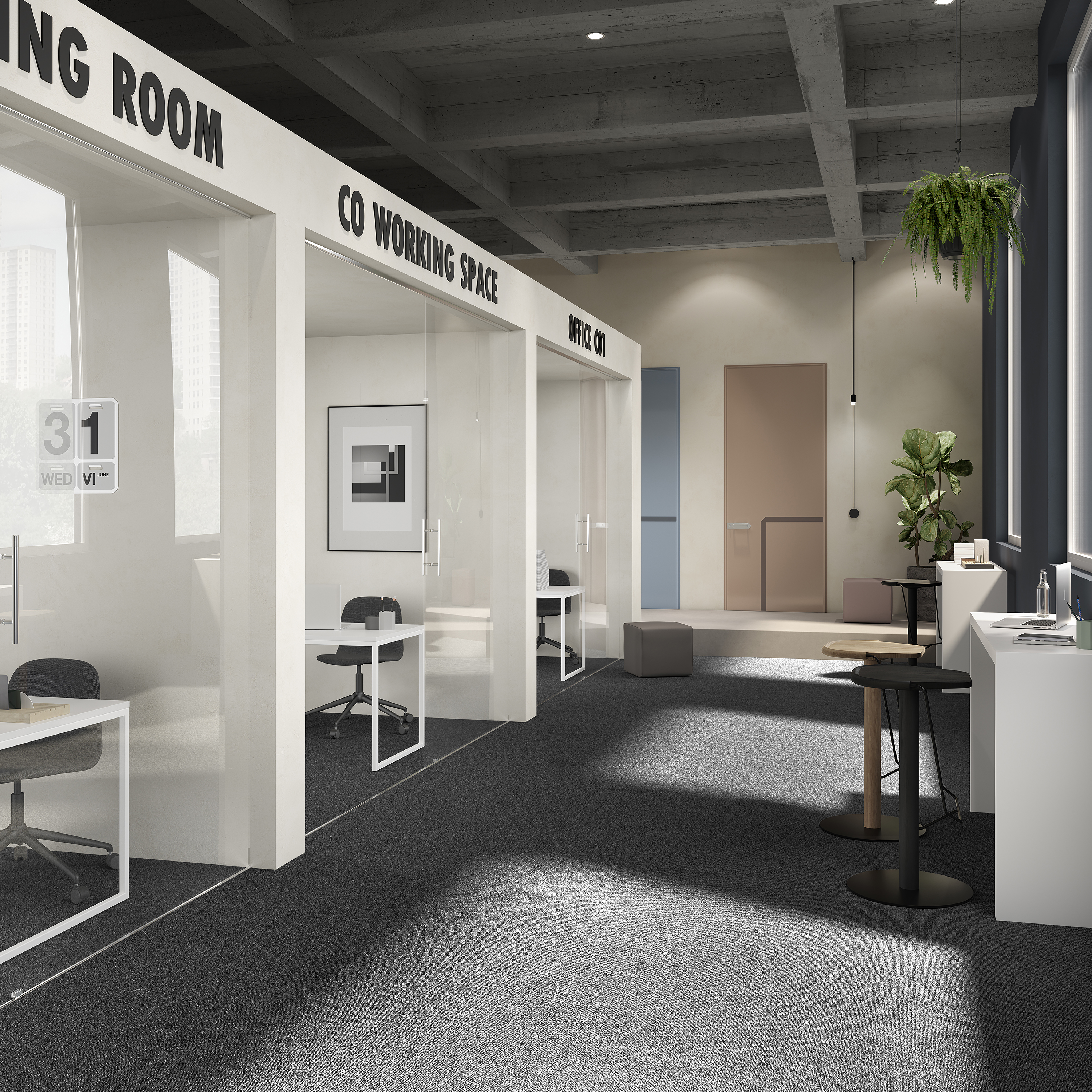 Ковровая плитка Medusa Tile 99 (500*500*5 мм) — купить в Ростове-на-Дону