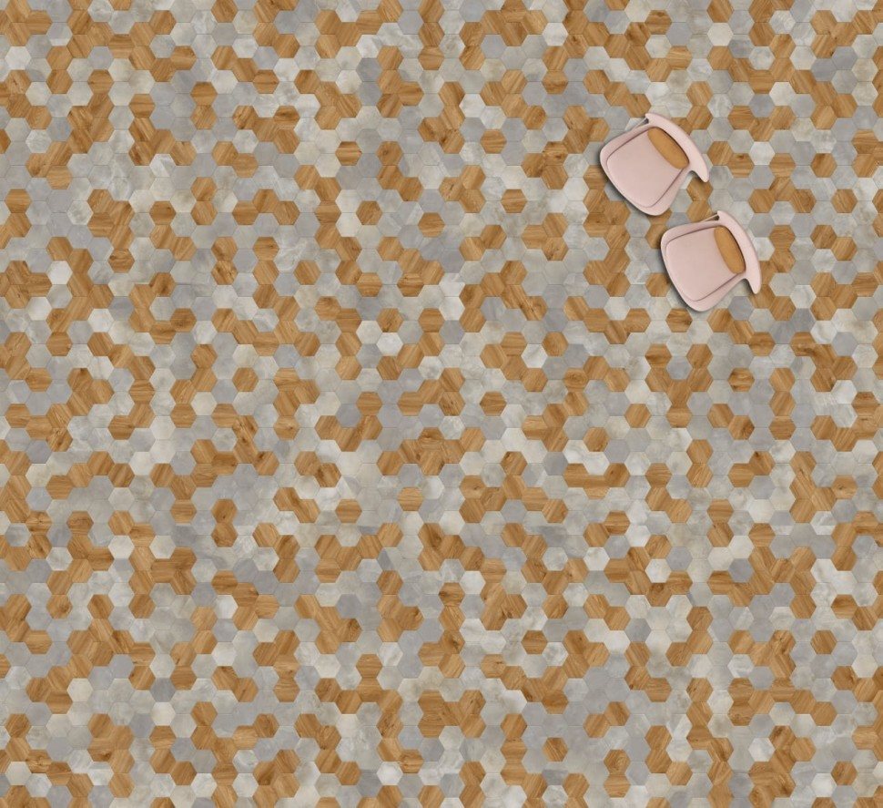 Виниловая плитка "Moduleo" Moods Hexagon 334 (226,32*196*2,5 мм) — купить в Ростове-на-Дону