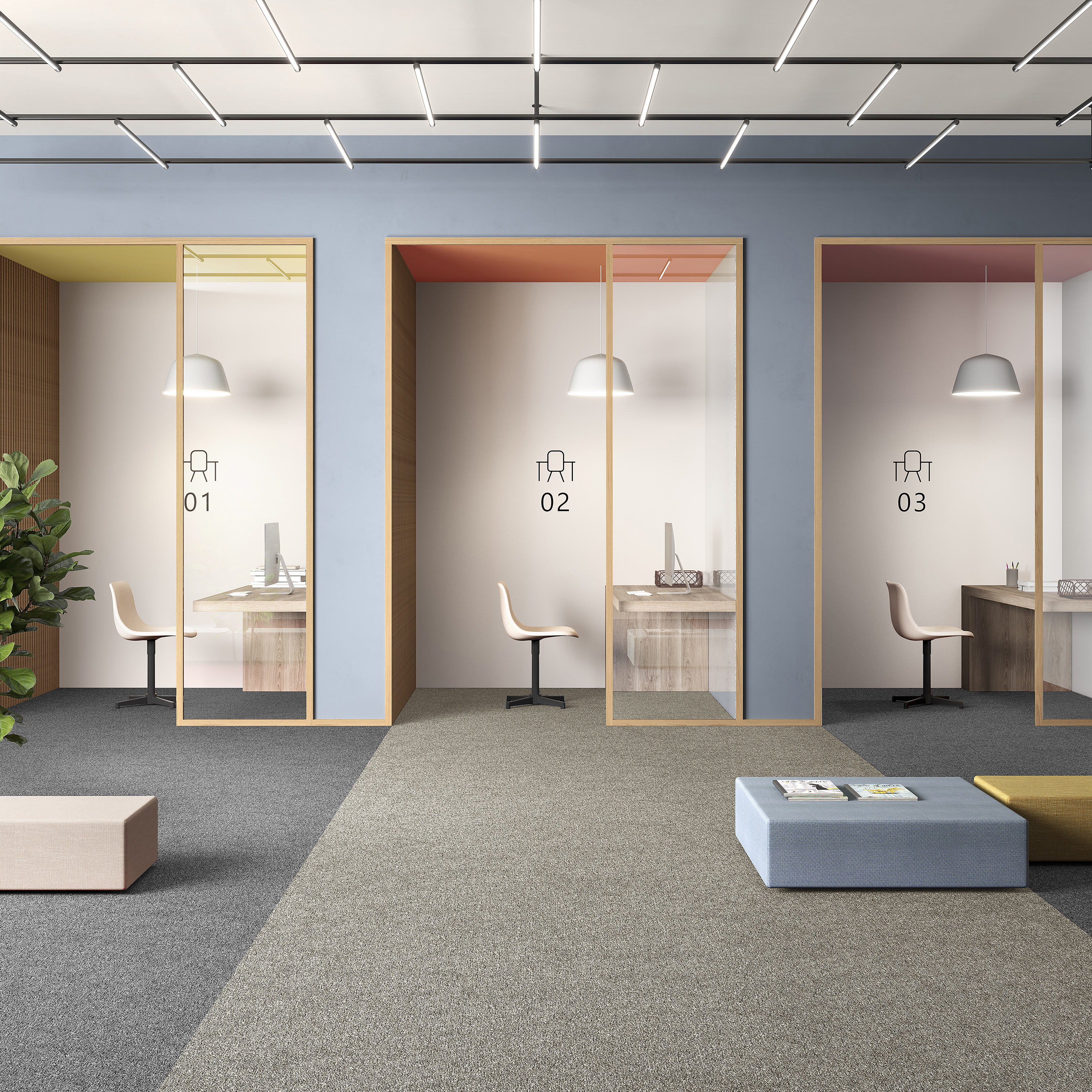 Ковровая плитка Medusa Tile 33 (500*500*5 мм) — купить в Ростове-на-Дону