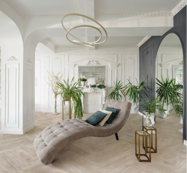 Виниловый ламинат SPC "Cronafloor" Herringbone Дуб Ницца (640*128*4,5 мм) — купить в Ростове-на-Дону