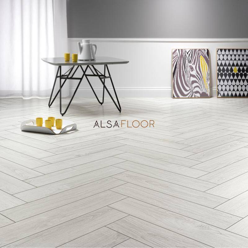 Ламинат "Alsafloor" Herringbone Дуб Полярный (640*143*12 мм) — купить в Ростове-на-Дону