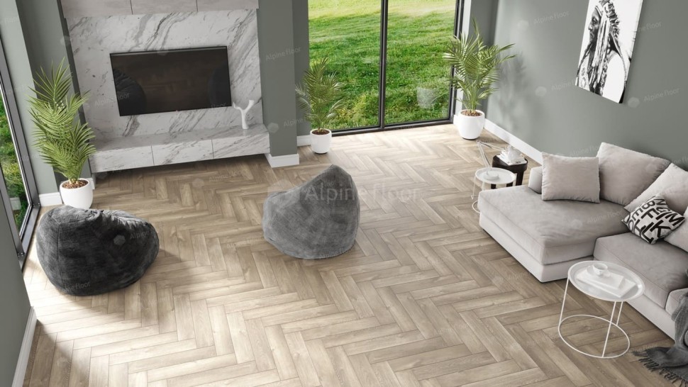 Виниловая плитка "Alpine Floor" Parquet LVT Дуб Натуральный Отбеленный (590*118*2,5 мм) — купить в Ростове-на-Дону