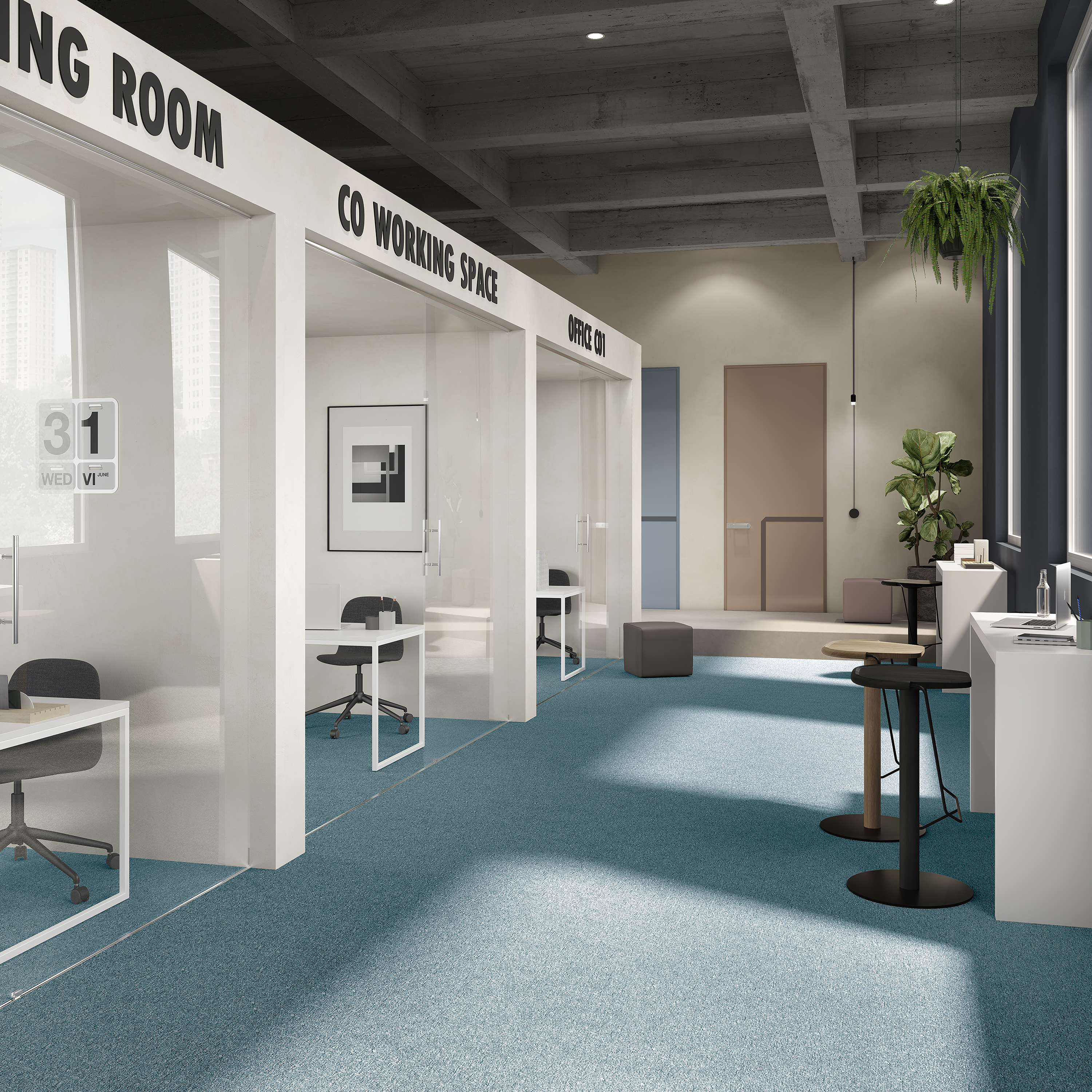 Ковровая плитка Medusa Tile 70 (500*500*5 мм) — купить в Ростове-на-Дону