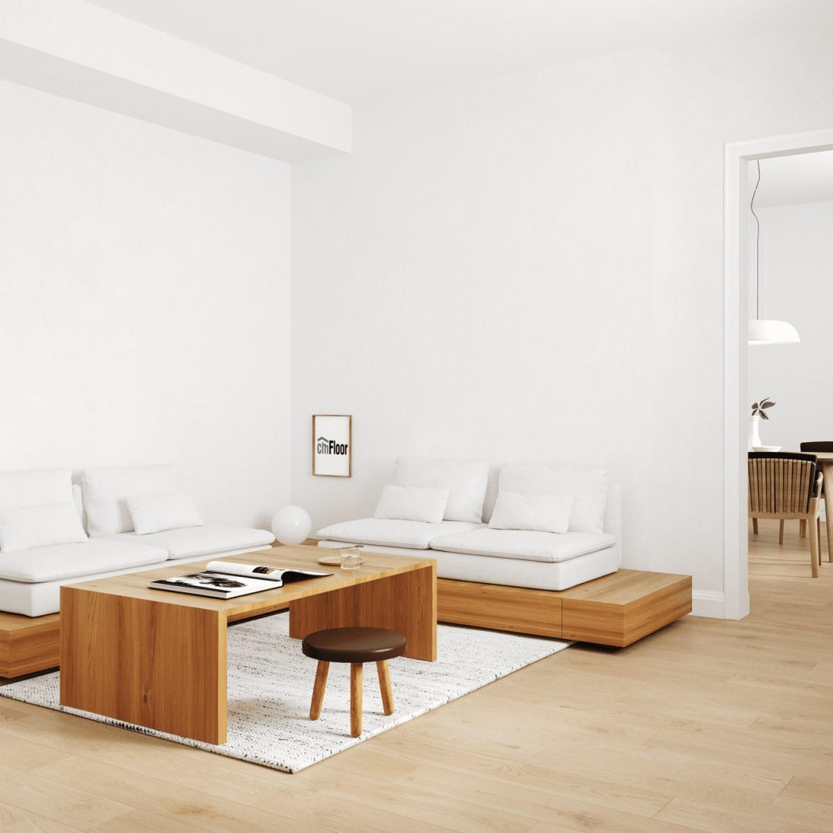 Виниловое напольное покрытие ScandiWood 19 Дуб Шампань (180*1220*5 мм) — купить в Ростове-на-Дону