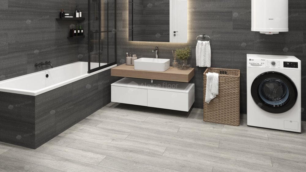 SPC Ламинат "Alpine Floor" Дуб платина (1524*180*8 мм) — купить в Ростове-на-Дону