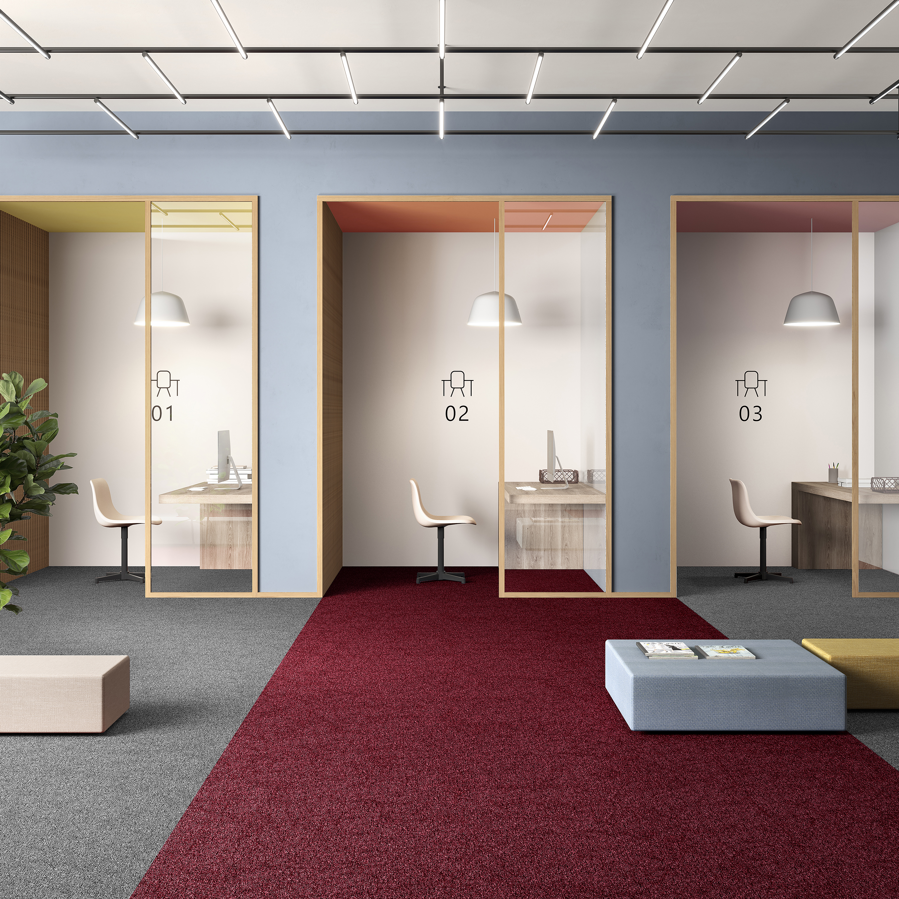 Ковровая плитка Medusa Tile 11 (500*500*5 мм) — купить в Ростове-на-Дону