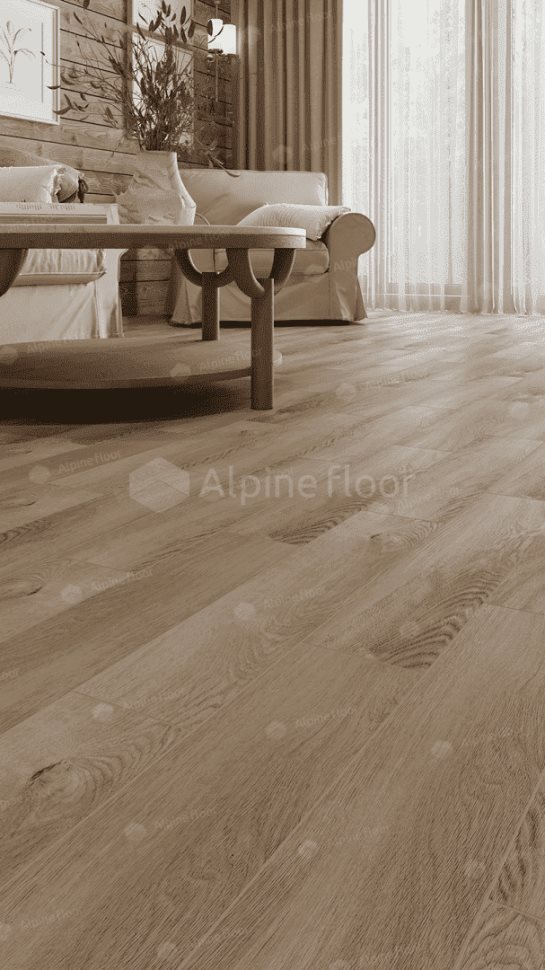 Виниловый ламинат "Alpine Floor" Parquet Light Дуб Синистра (600*125*4 мм) — купить в Ростове-на-Дону