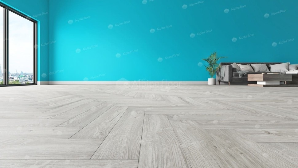 Виниловая плитка "Alpine Floor" Parquet LVT Снежный (590*118*2,5 мм) — купить в Ростове-на-Дону
