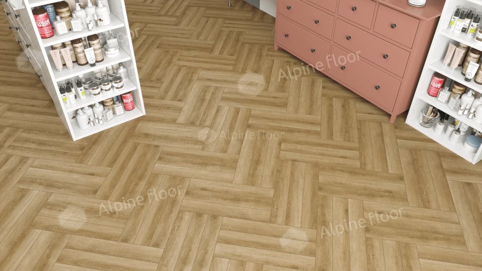 Ламинат "Alpine Floor" Herringbone 12 PRO Дуб Эльзас (606*101*12 мм) — купить в Ростове-на-Дону