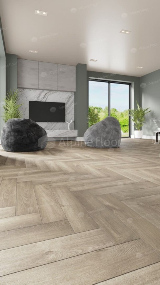 Виниловая плитка "Alpine Floor" Parquet LVT Дуб Натуральный Отбеленный (590*118*2,5 мм) — купить в Ростове-на-Дону