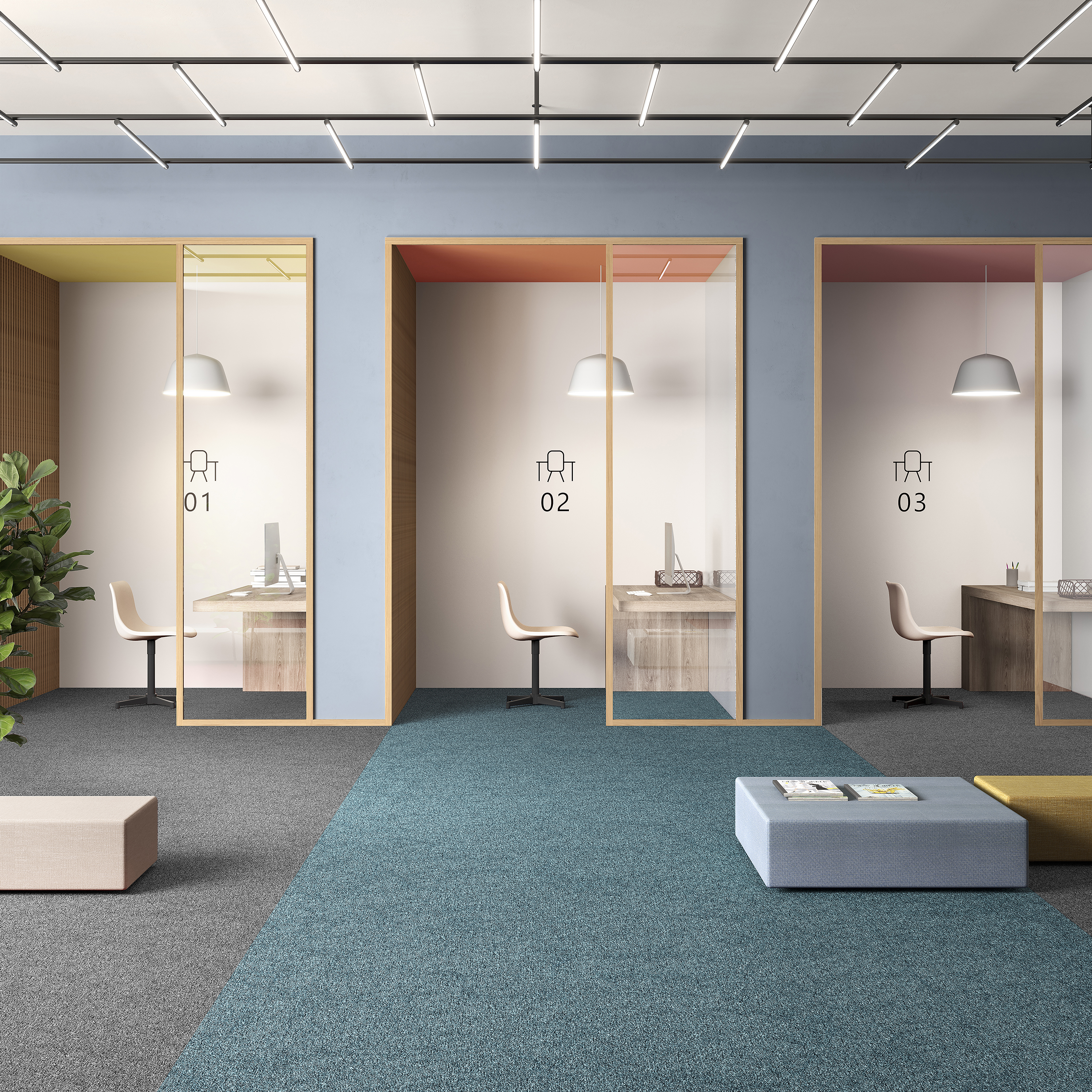 Ковровая плитка Medusa Tile 70 (500*500*5 мм) — купить в Ростове-на-Дону