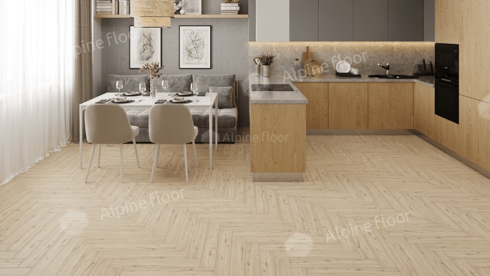 Ламинат "Alpine Floor" Herringbone 12 PRO Дуб Лион (606*101*12 мм) — купить в Ростове-на-Дону