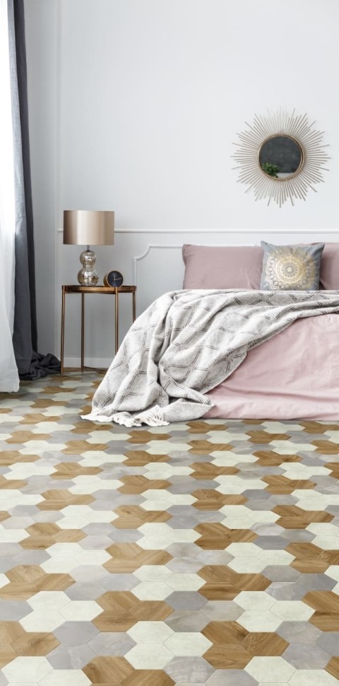 Виниловая плитка "Moduleo" Moods Hexagon 351 (226,32*196*2,5 мм) — купить в Ростове-на-Дону