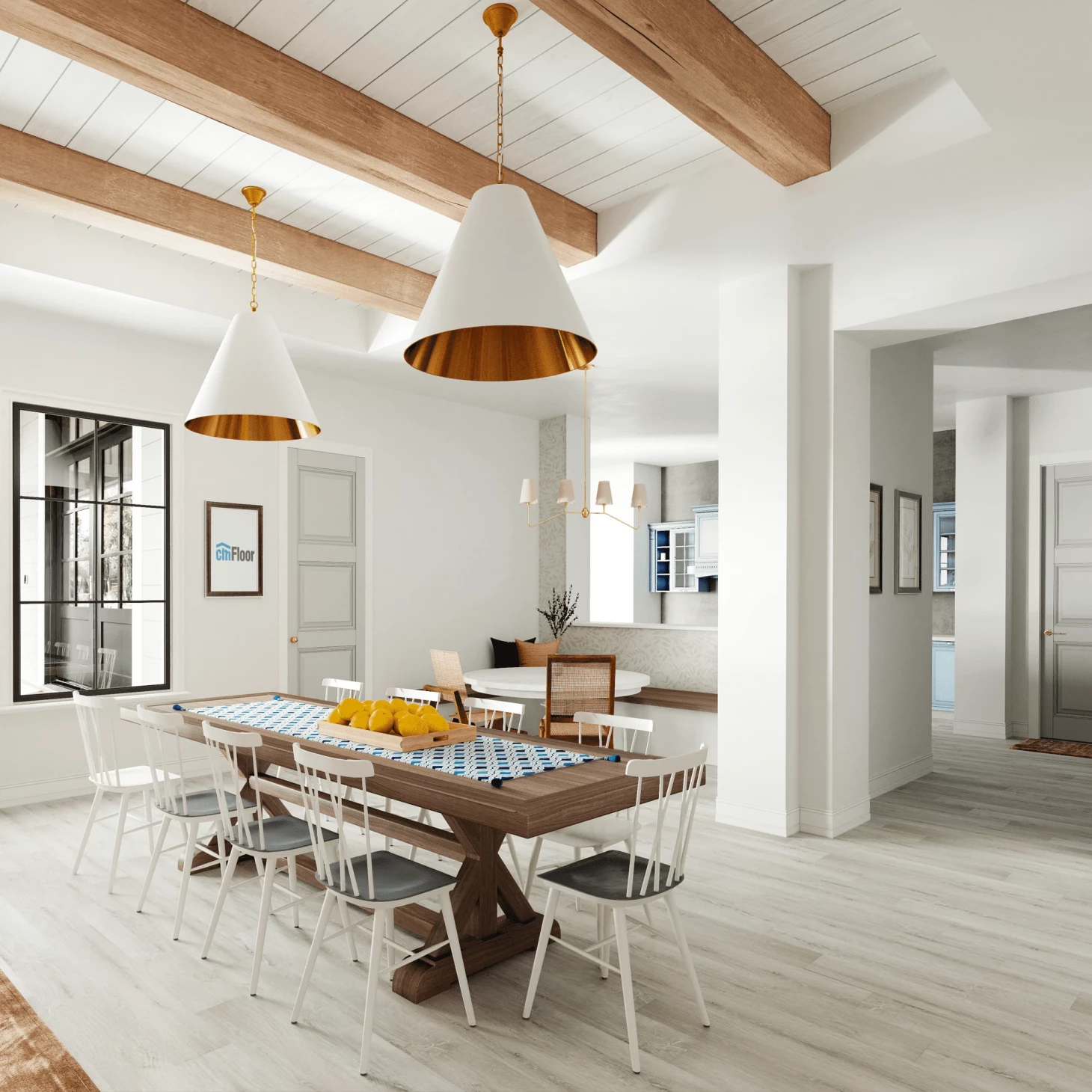 SPC плитка для пола Дуб Ледяной (1220*180*4 мм) — купить в Ростове-на-Дону