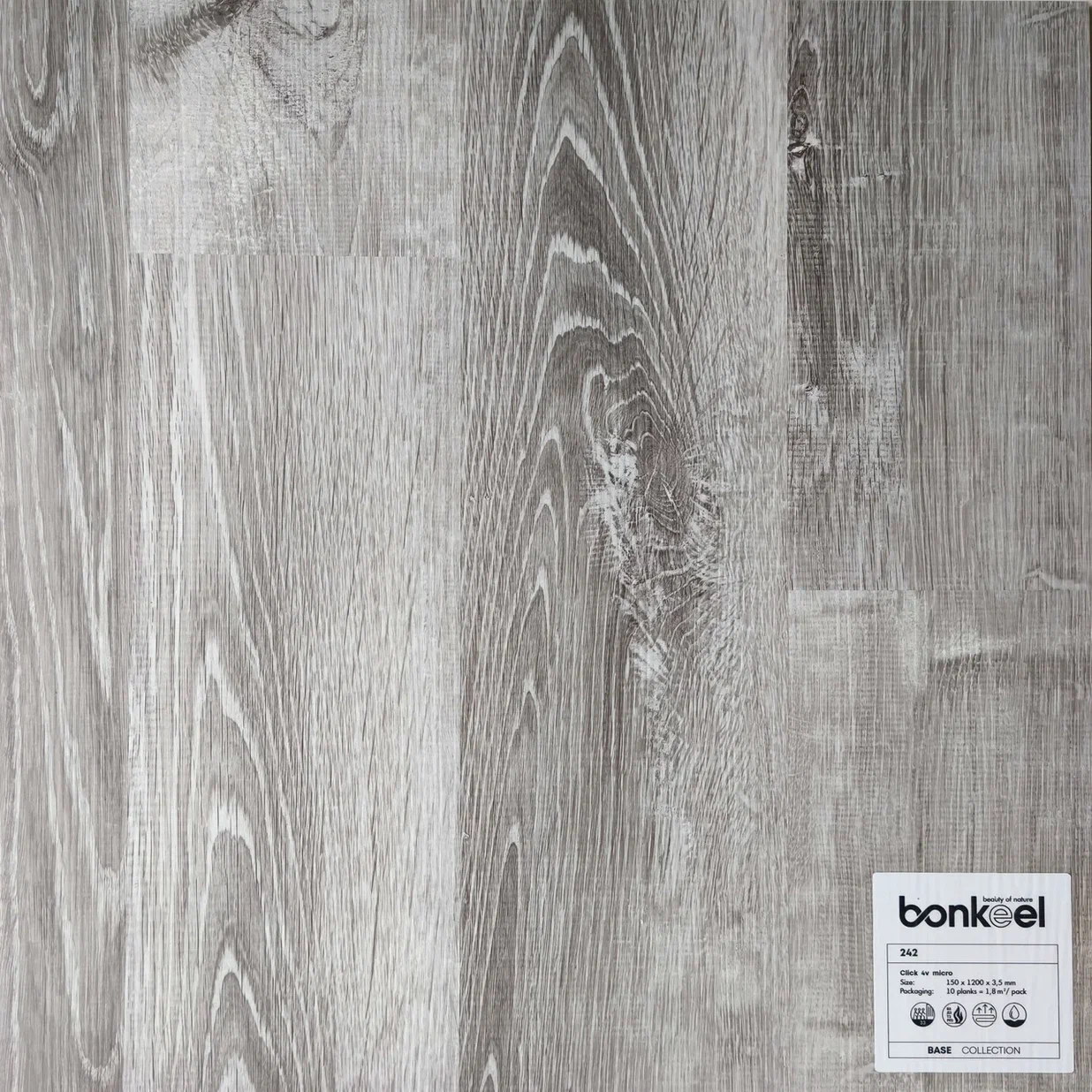 Плитка ПВХ "Bonkeel" Base New 242 (1220*150*3,5 мм) — купить в Ростове-на-Дону