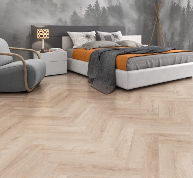 Виниловый ламинат SPC "Cronafloor" Herringbone Дуб Дижон (640*128*4,5 мм) — купить в Ростове-на-Дону