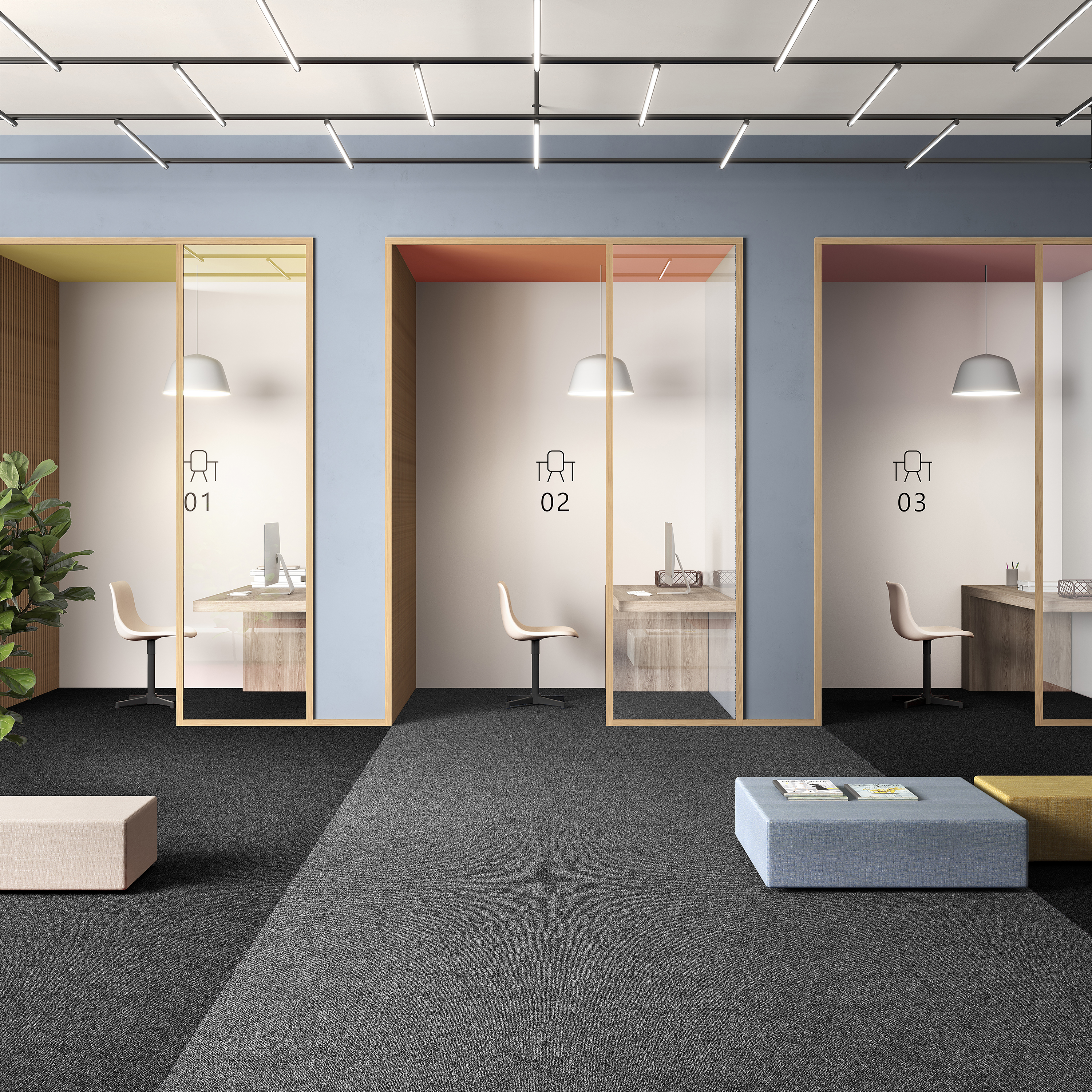 Ковровая плитка Medusa Tile 98 (500*500*5 мм) — купить в Ростове-на-Дону