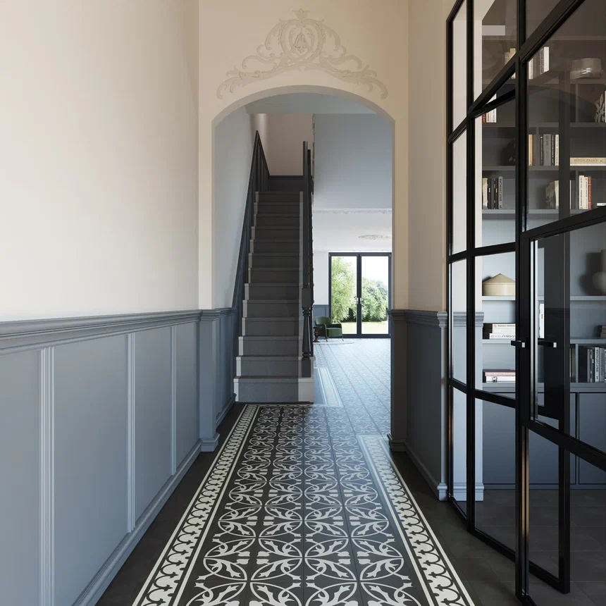 Кварцвиниловая плитка "Invictus" Victorian Bord Charcoal (229*229*2,5мм) — купить в Ростове-на-Дону