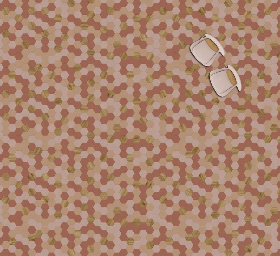 Виниловая плитка "Moduleo" Moods Hexagon 350 (226,32*196*2,5 мм) — купить в Ростове-на-Дону