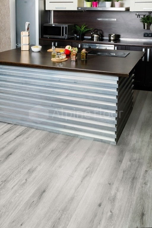 Замковая ПВХ плитка "Alpine Floor" Ясень Серый  (1220*183*4мм) — купить в Ростове-на-Дону
