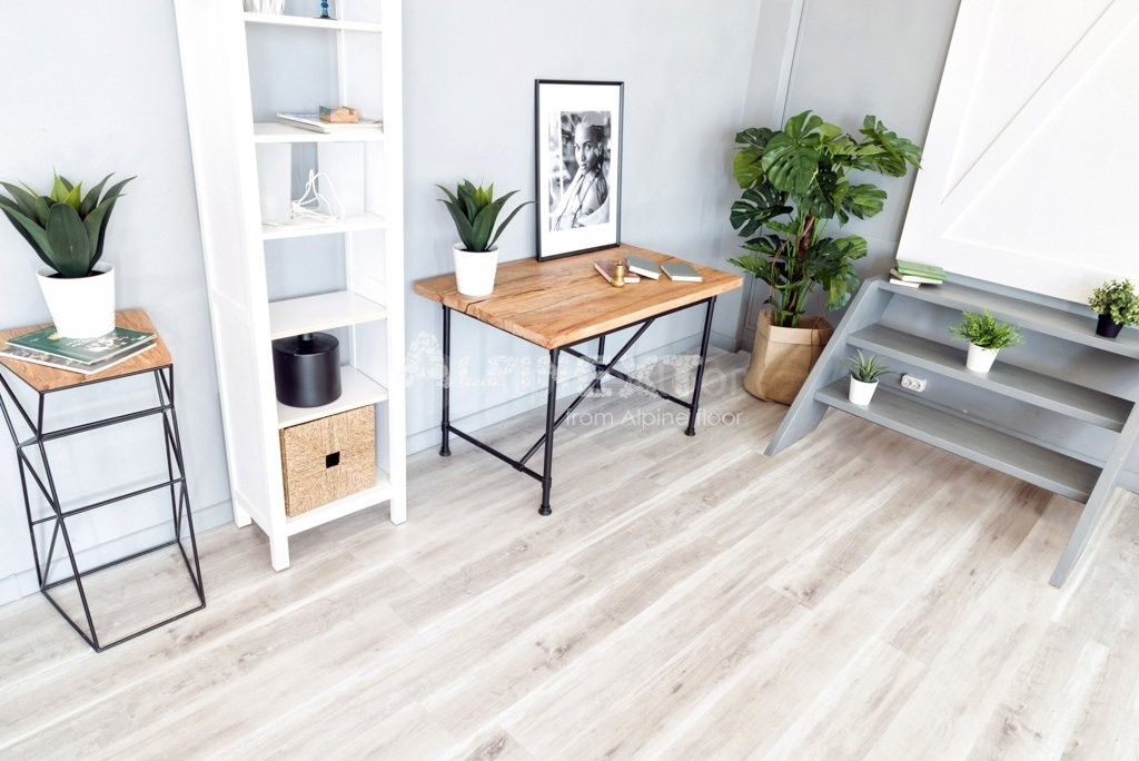 Замковая ПВХ плитка "Alpine Floor" Дуб выбеленный  (1220*183*4мм) — купить в Ростове-на-Дону