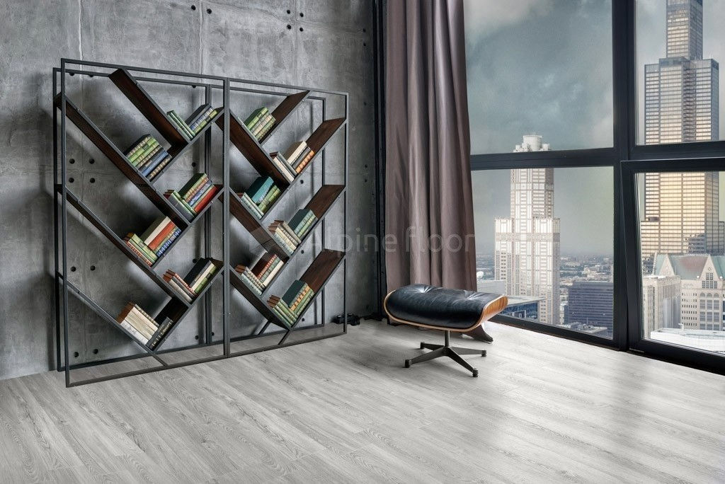 Замковая ПВХ плитка Секвойя Снежная  (1219*184*3,2мм) — купить в Ростове-на-Дону