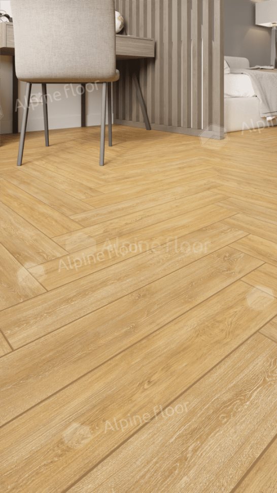 Ламинат "Alpine Floor" Herringbone 12 PRO Дуб Тулуза (606*101*12 мм) — купить в Ростове-на-Дону